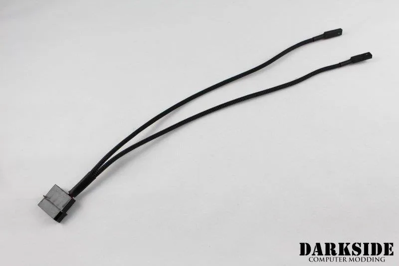 Darkside Computer Modding Darkside Computer Modding CONNECT Y-Cable 12" 4-Pin Molex Type 6 DS-0372 — product photo
