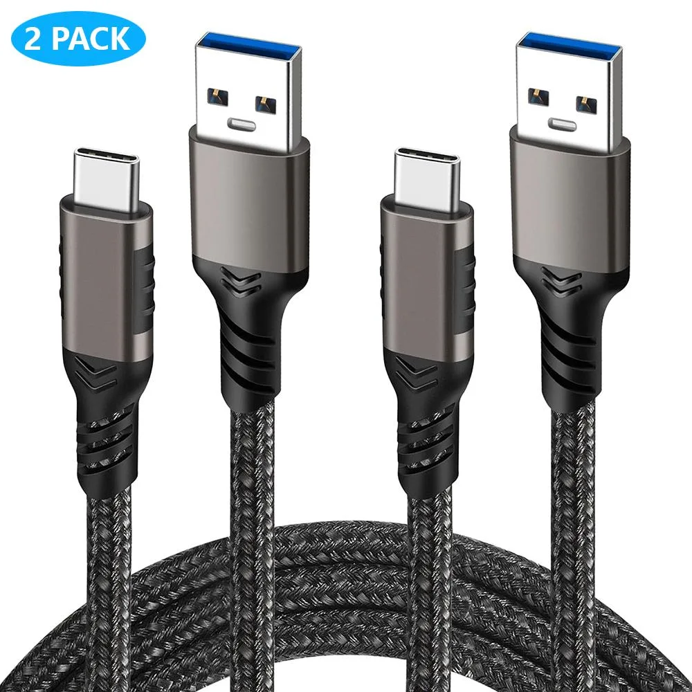 AUTYUE AUTYUE PQ057 USB 3.2 A to C 10Gbps 60W 2M 2-pack black — product photo