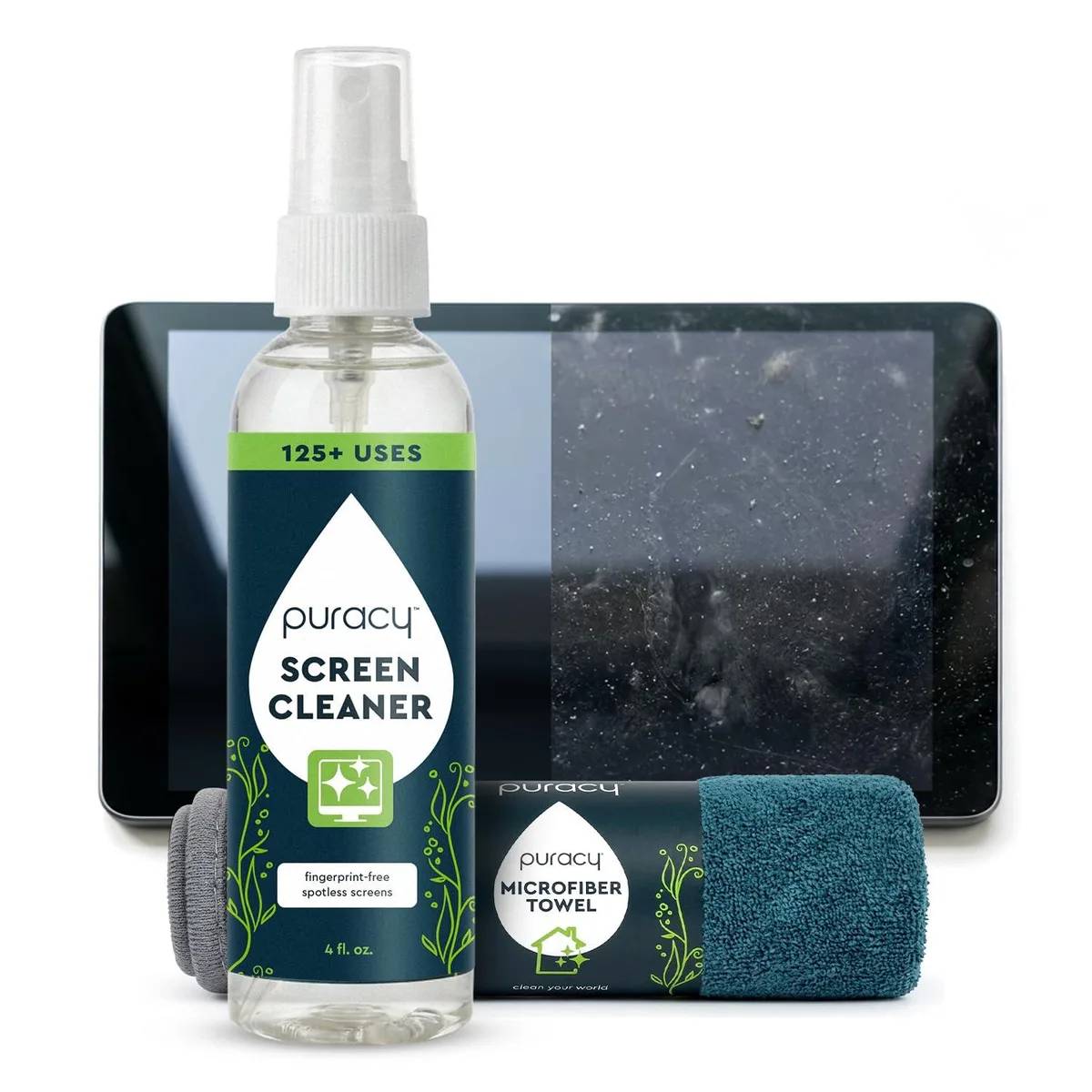 Screen Cleaner with Microfiber Cloth 4 oz Free & Clear — product photo
