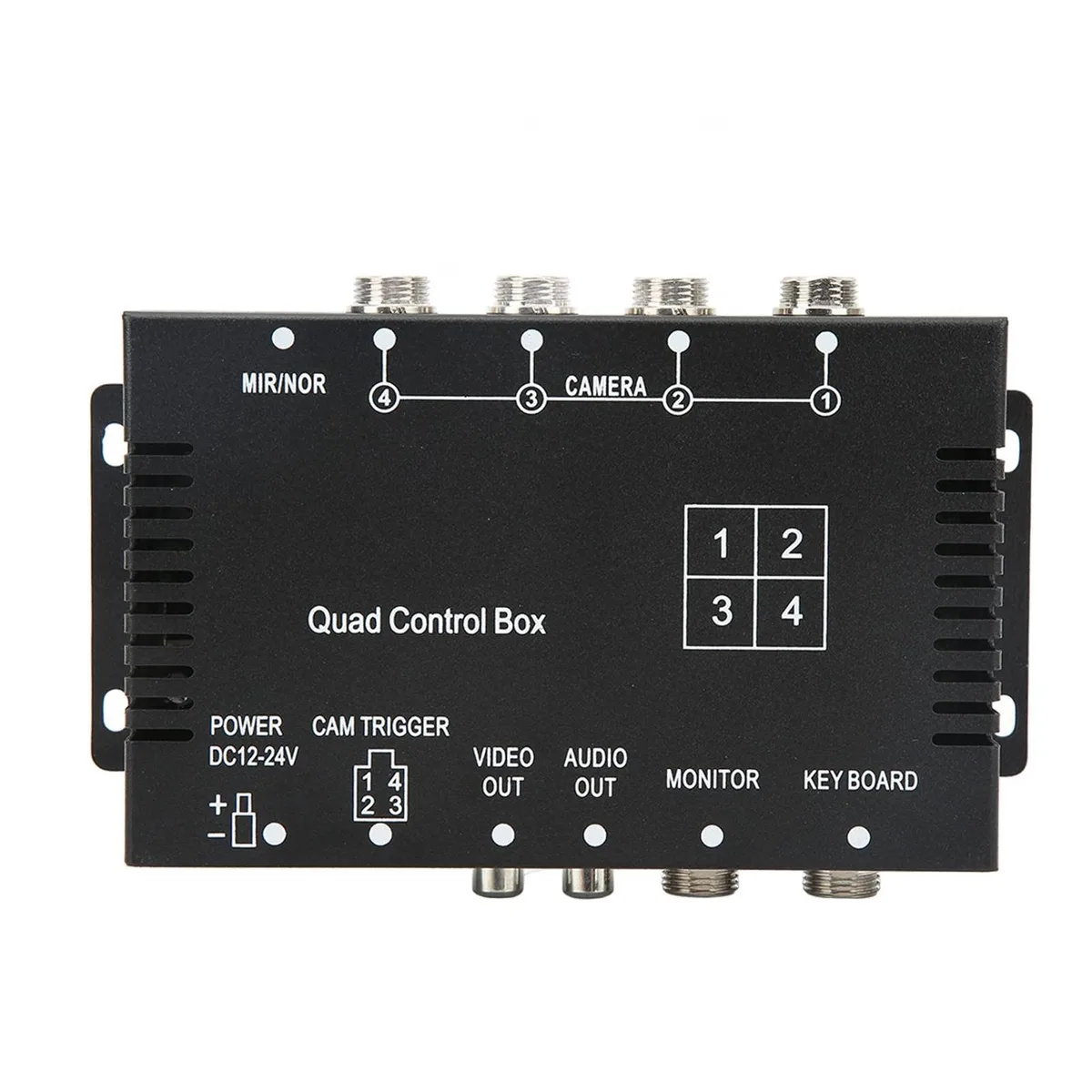 ARENTI ARENTI 4 Channel Video Splitter Control Box DC12V 24V 2 in 1 accessory — product photo