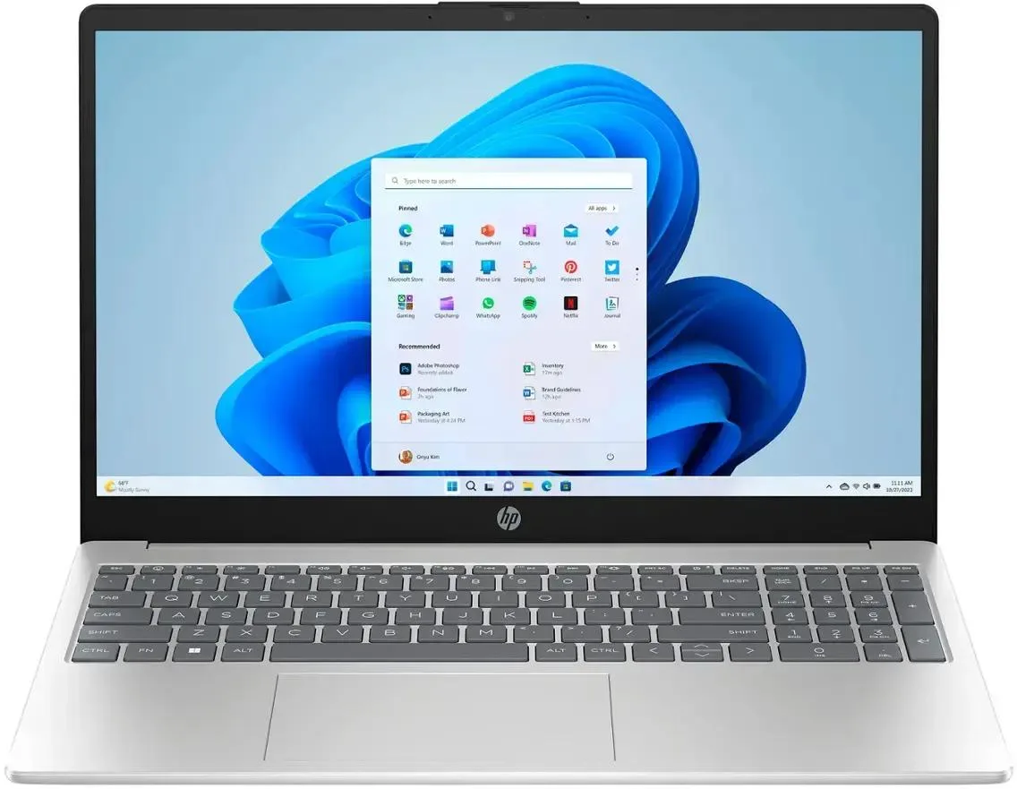HP HP Laptop 15 i3-1215U 16GB 1TB 15.6 HD Touchscreen Silver — product photo