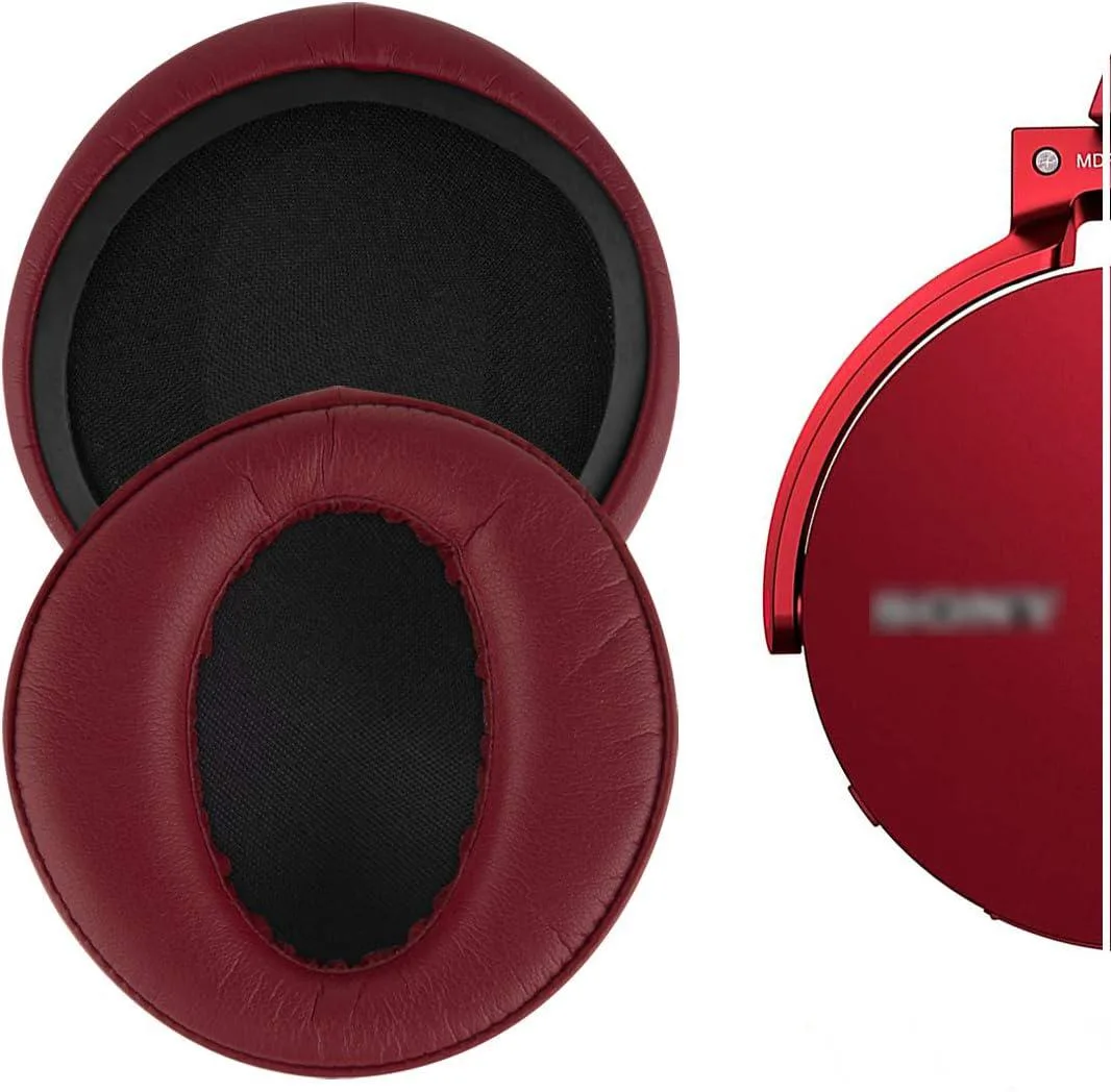 aibileec aibileec Replacement Ear Pads for Sony MDR-XB950BT MDR-XB950B1 MDR-XB950/H Headphones (Dark Red) — product photo