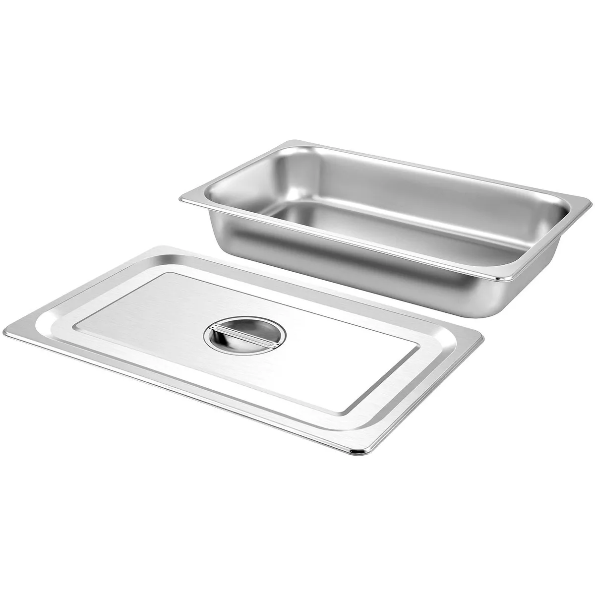 VEVOR VEVOR 4-Pack Full-Size Steam Table Pans 20.9x12.8x3.9in 13L Stainless Steel — product photo
