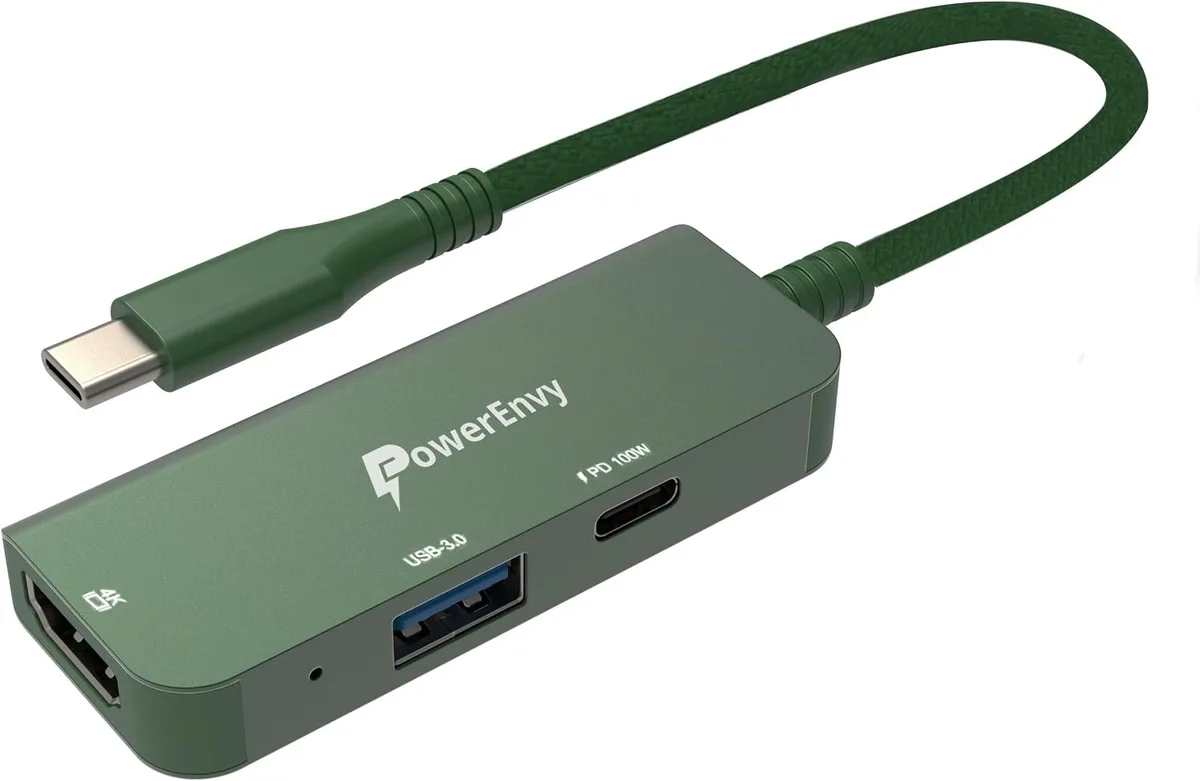 FLEANE FLEANE USB-C 3-in-1 audio adapter 100W PD 4K HDMI USB 3.0 — product photo