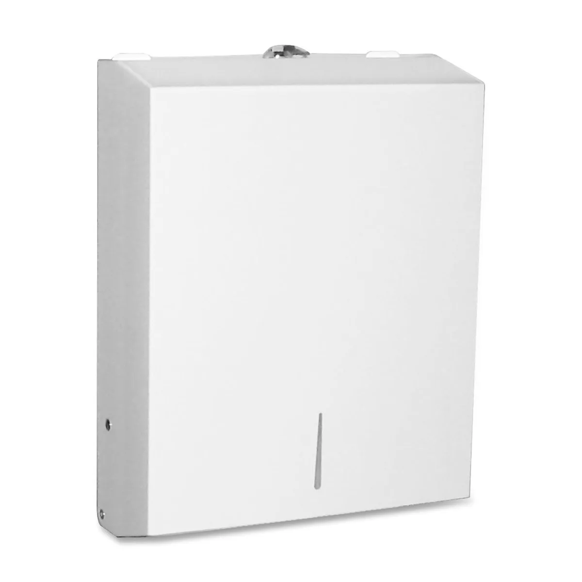 Genuine Joe Genuine Joe 2197 C-Fold/Multi-fold Towel Dispenser 13.5" x 11" x 4.3" Stainless Steel White — product photo