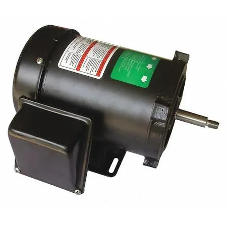 Dayton three-phase AC motor, grey metal housing, 560 W rating