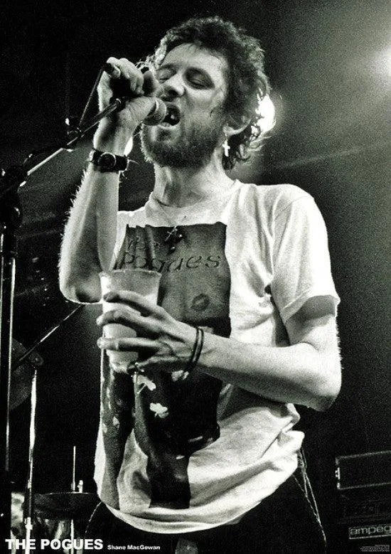 Poster print of Shane MacGowan, 22 by 34 inches