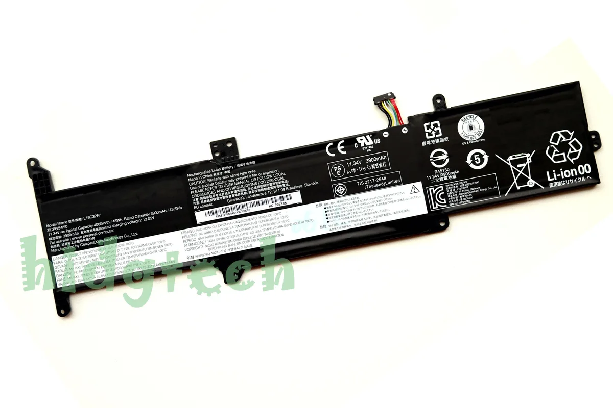 Beisite Beisite L19C3PF7 L19L3PF5 L19D3PF5 45Wh 11.34V laptop battery — product photo
