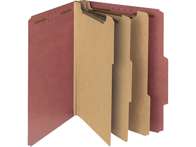 Smead Smead 14099 Pressboard Classification File Folder Red 10 pack — product photo