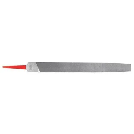 Simonds 4-inch rectangular mill file, smooth single-cut finish, natural steel body, tapered point