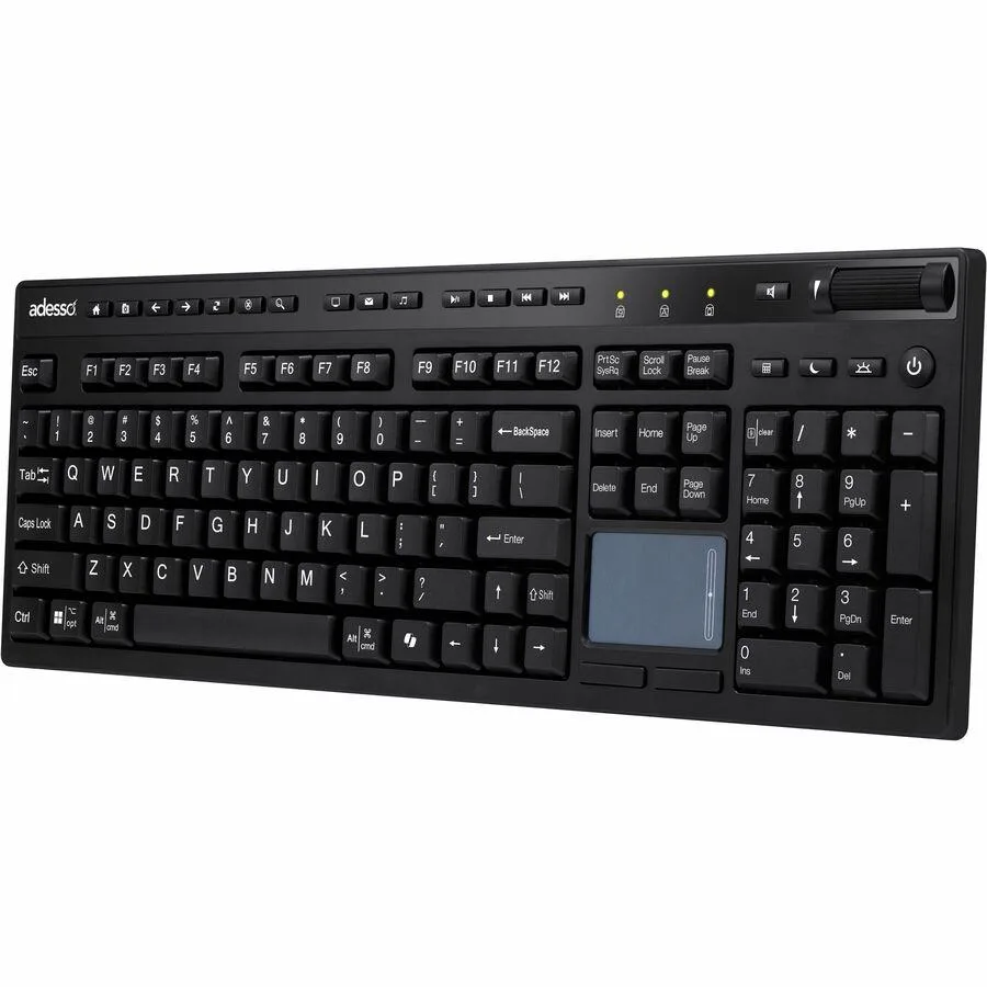 Adesso Adesso Wireless Keyboard with Touchpad 104 Key 2.4GHz 30 ft — product photo