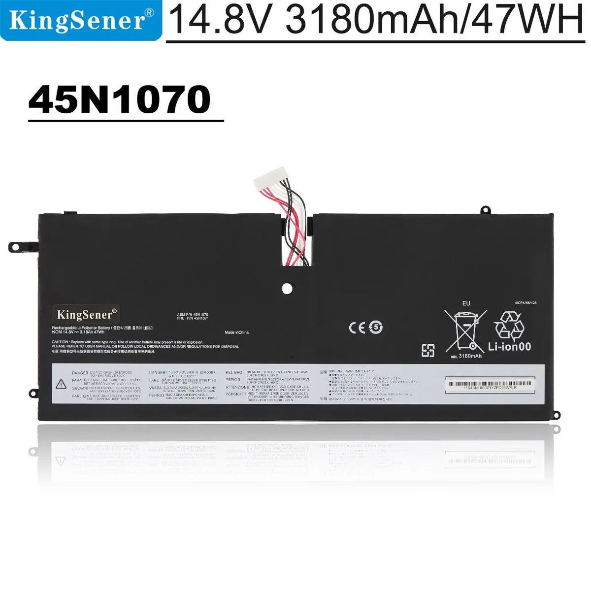 KingSener KingSener 45N1070 laptop battery 14.8V 3.11Ah 46WH — product photo