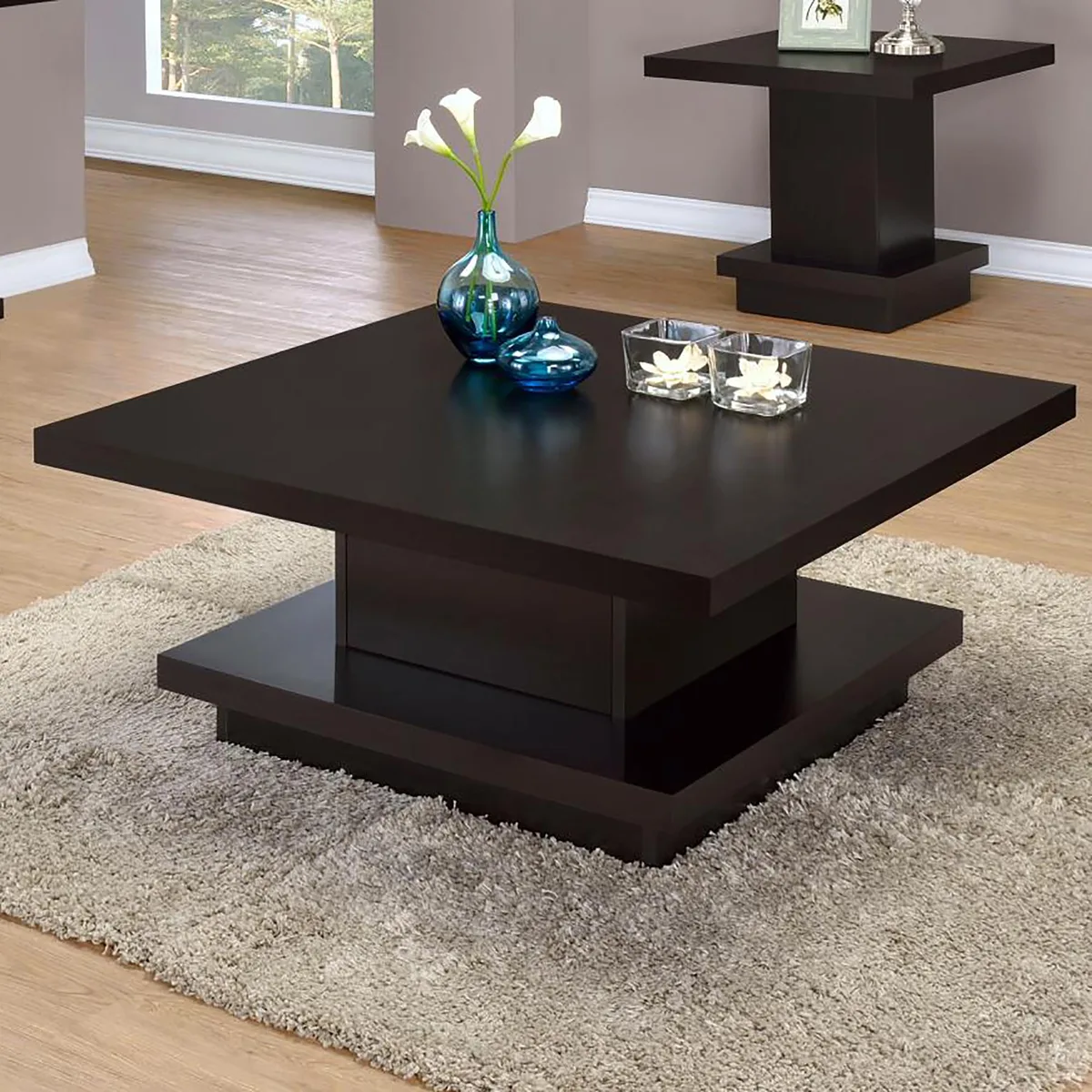 tuphen tuphen Cappuccino Square Coffee Table — product photo