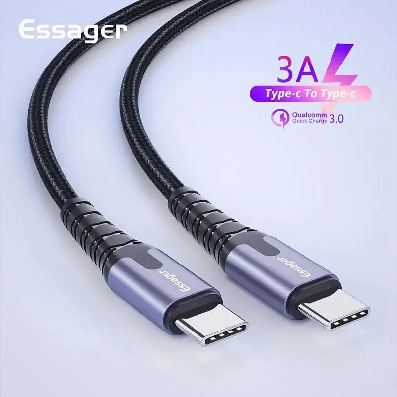 Hetai Tech Hetai Tech Xinfu Series USB C cable PD2.0 3A 480Mbps 1m 2m dark gray red — product photo