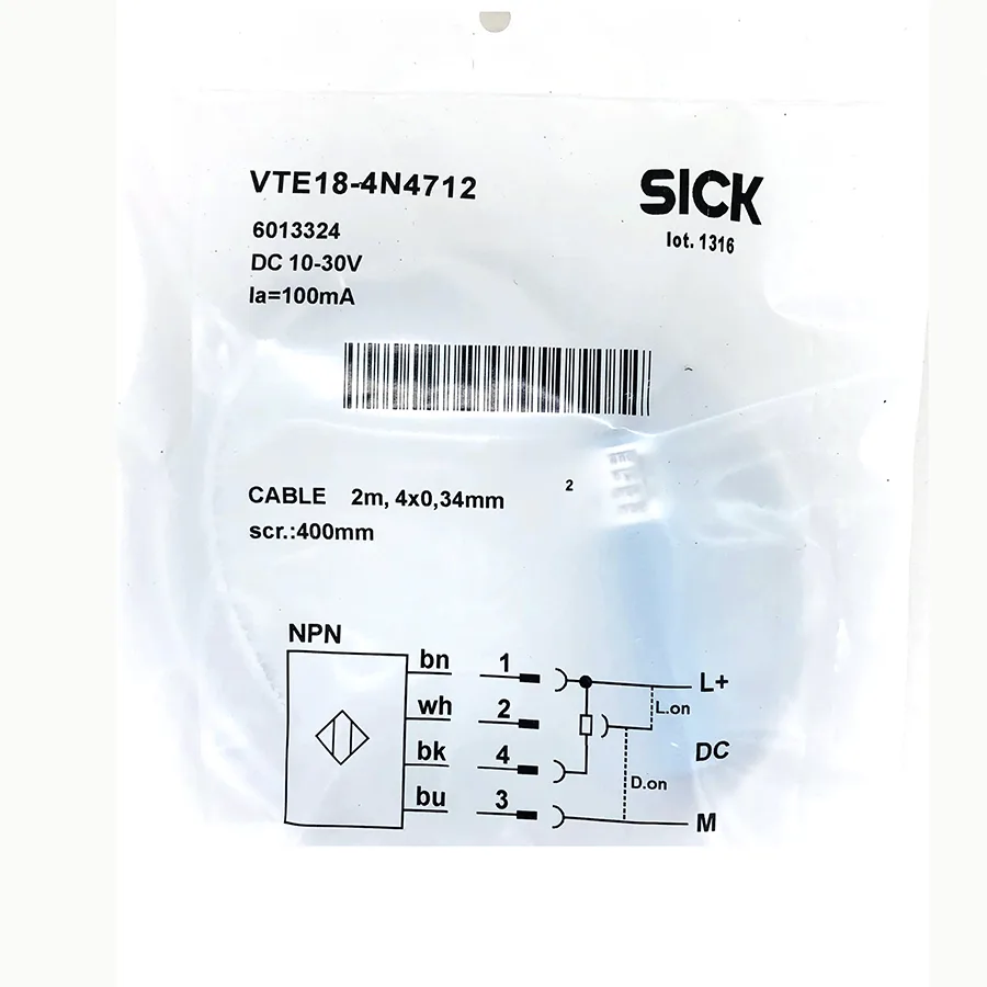 Sick Sick VTE18-4N4712 Photoelectric Proximity Sensor NPN — product photo