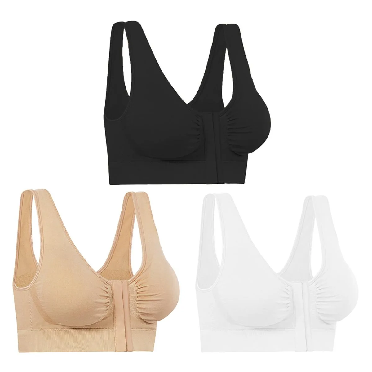 As Seen On TV As Seen On TV BB-MO24-LAR Educational Bra Set of 3 Large 37-40 — product photo