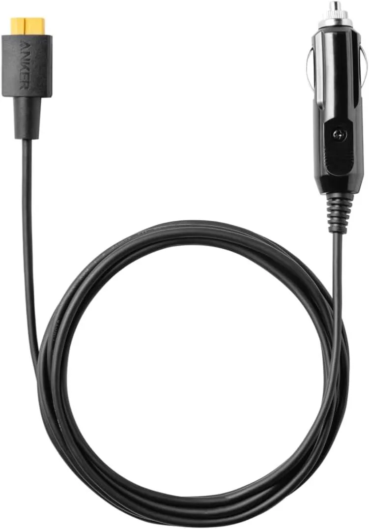 Hamzan Hamzan SOLIX Car Charging Cable Male Car Outlet to Female XT60 10 ft 16AWG — product photo