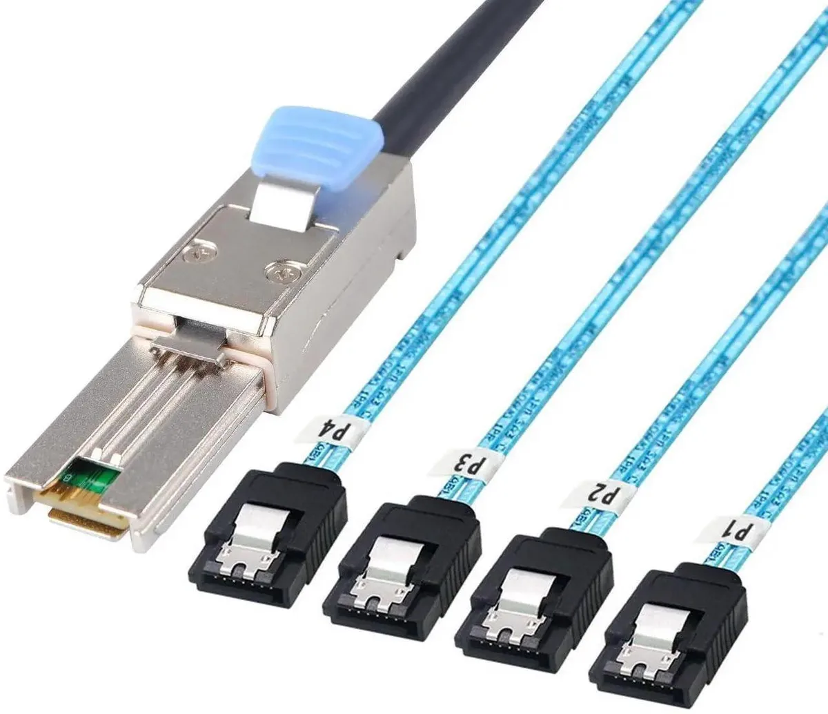 Vszerda Vszerda Mini SAS SFF-8088 Male to 4 SATA Female 1M Cable — product photo