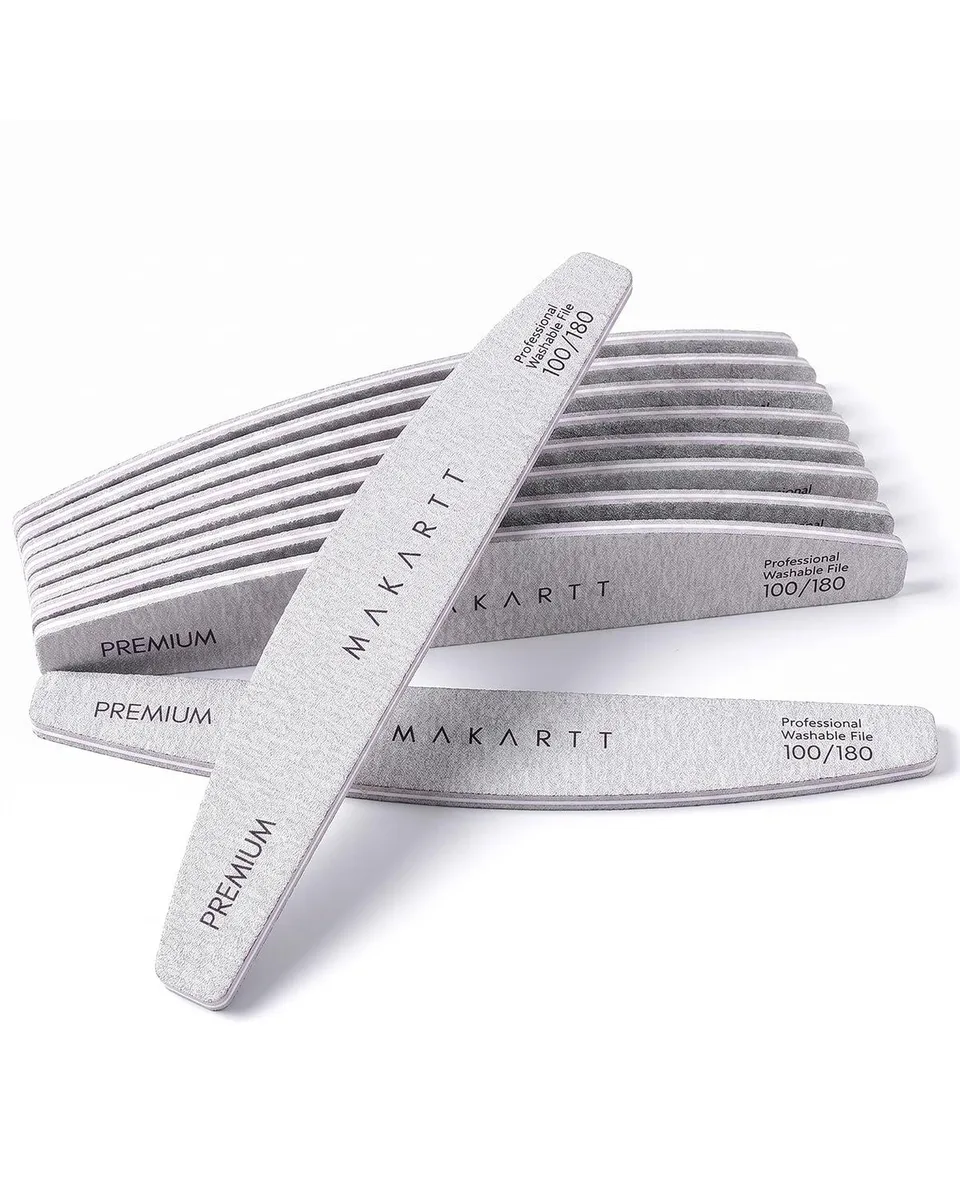  Makartt G0381 10pcs 100/180 Grit Zebra Nail Files general craft — product photo
