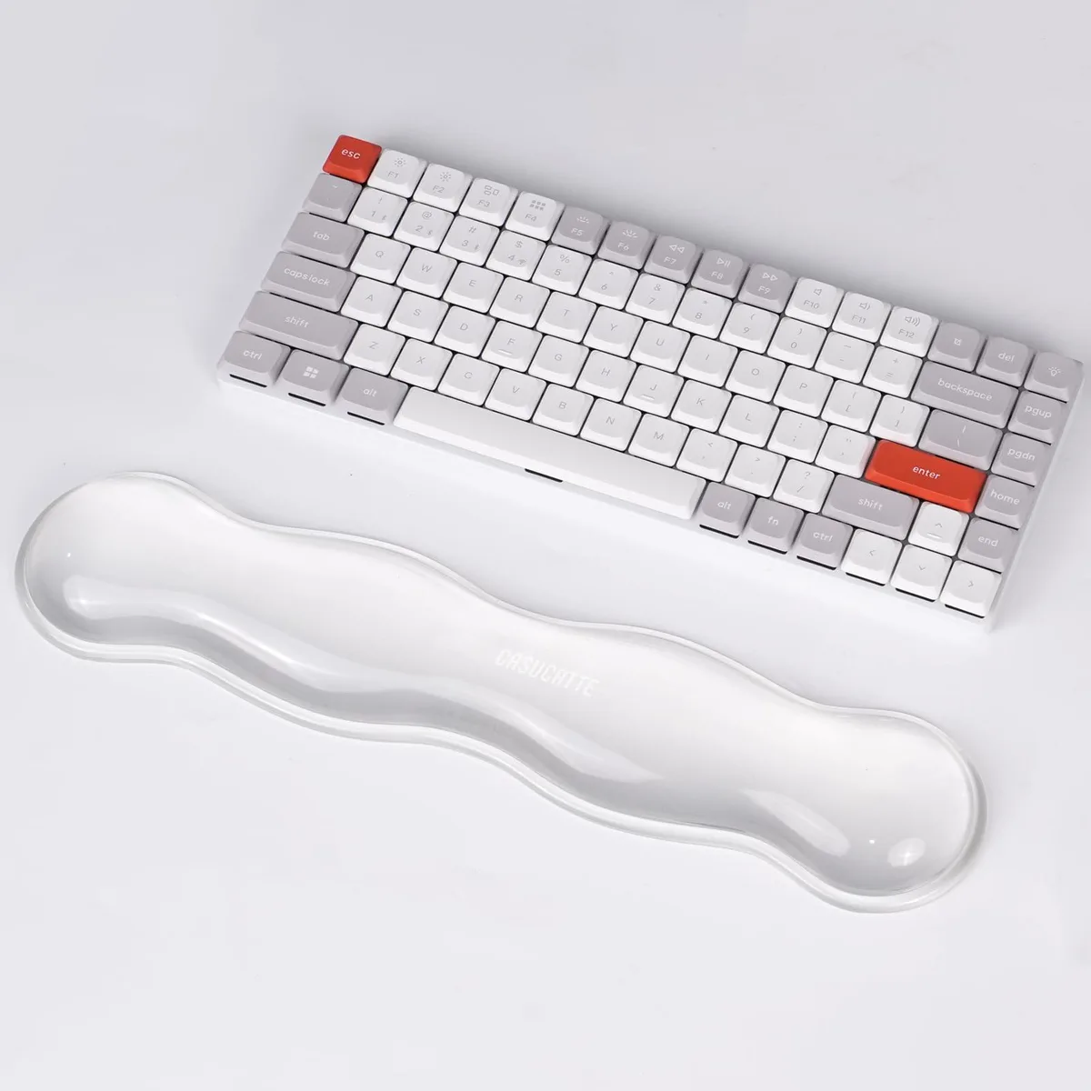  CASUCATTE OP001 Clear Gel Wrist Rest 14.2 in x 3.1 in x 0.1 in — product photo