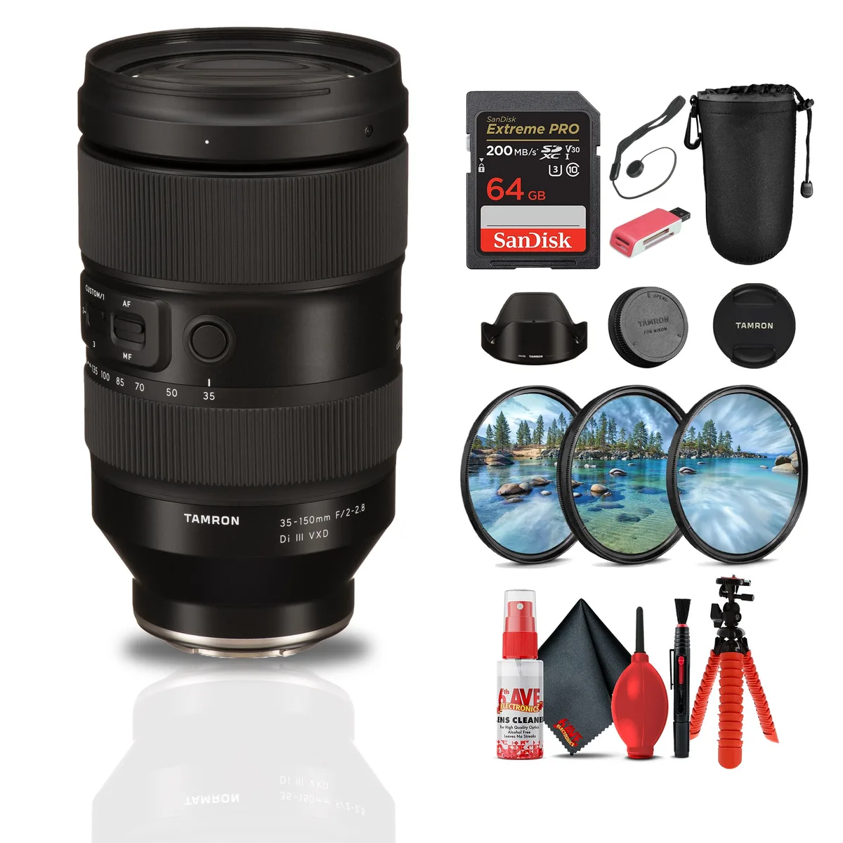 Tamron Tamron 35-150mm f/2-2.8 Di III VXD Lens (Nikon Z) Bundle camera lens — product photo