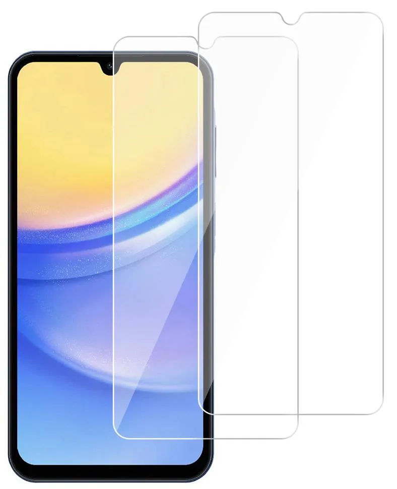 Nakedcellphone Nakedcellphone Tempered Glass Screen Protector Twin Pack for Samsung Galaxy A15 5G, A25 5G — product photo