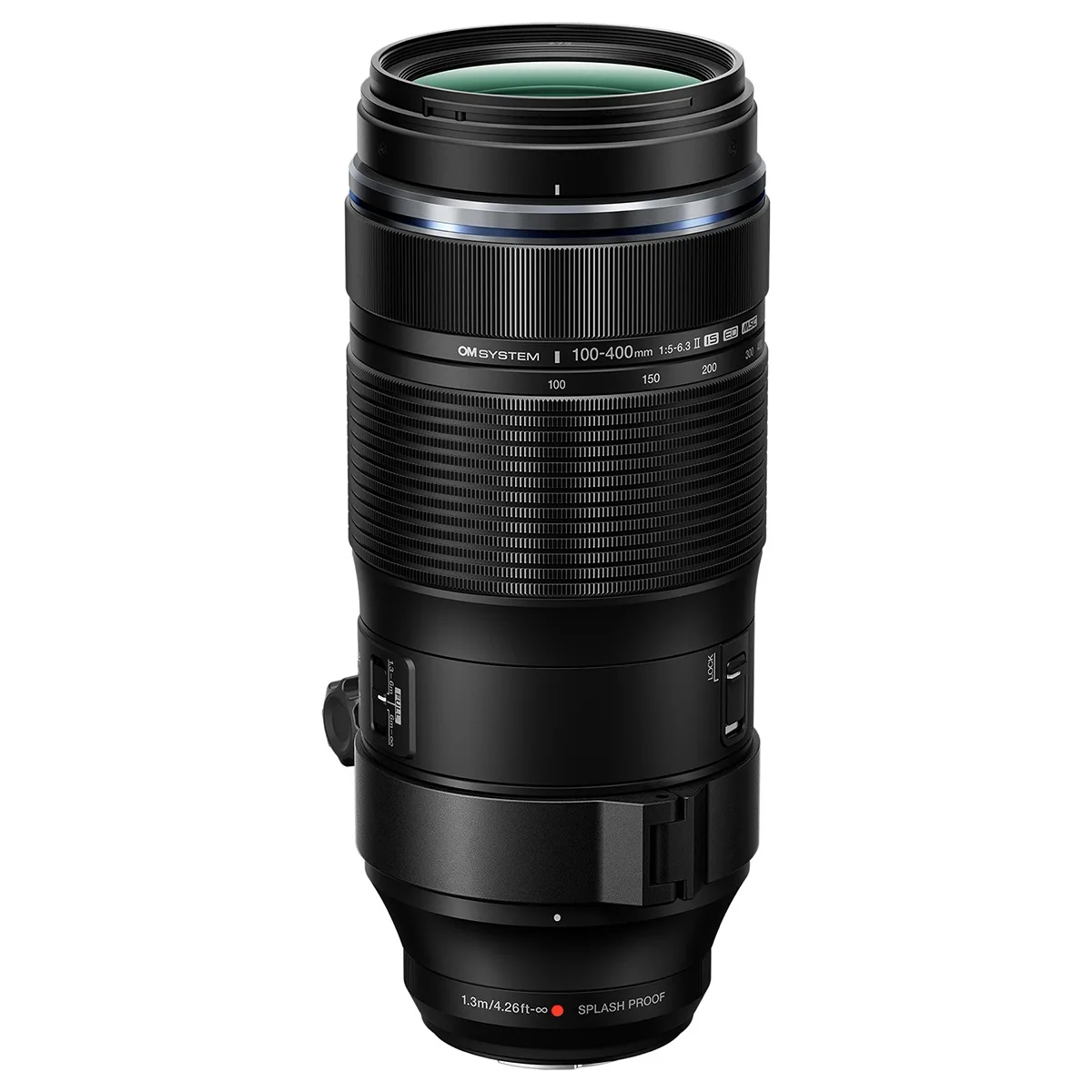 OM System OM SYSTEM M.Zuiko Digital ED 100-400mm f/5-6.3 IS II camera lens — product photo