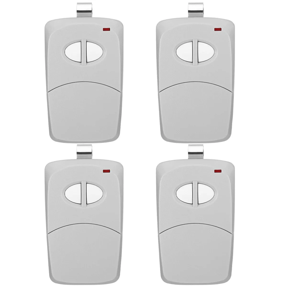 SOEWIOU SOEWIOU 4-Pack 2-Channel 300 MHz 10-Dip Remote with Visor Clips — product photo