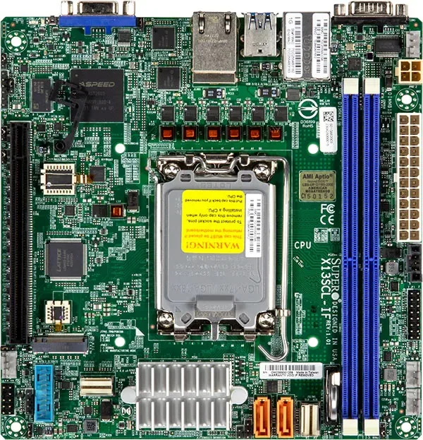 Supermicro Supermicro MBD-X13SCL-IF-O LGA 1700 Mini-ITX server motherboard — product photo