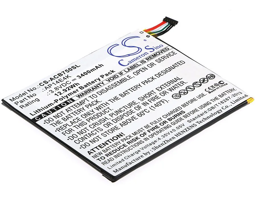 Cameron &amp; Co Cameron &amp; Co DS-CS-ACB750SL 3.4 Ah Li-Polymer battery — product photo