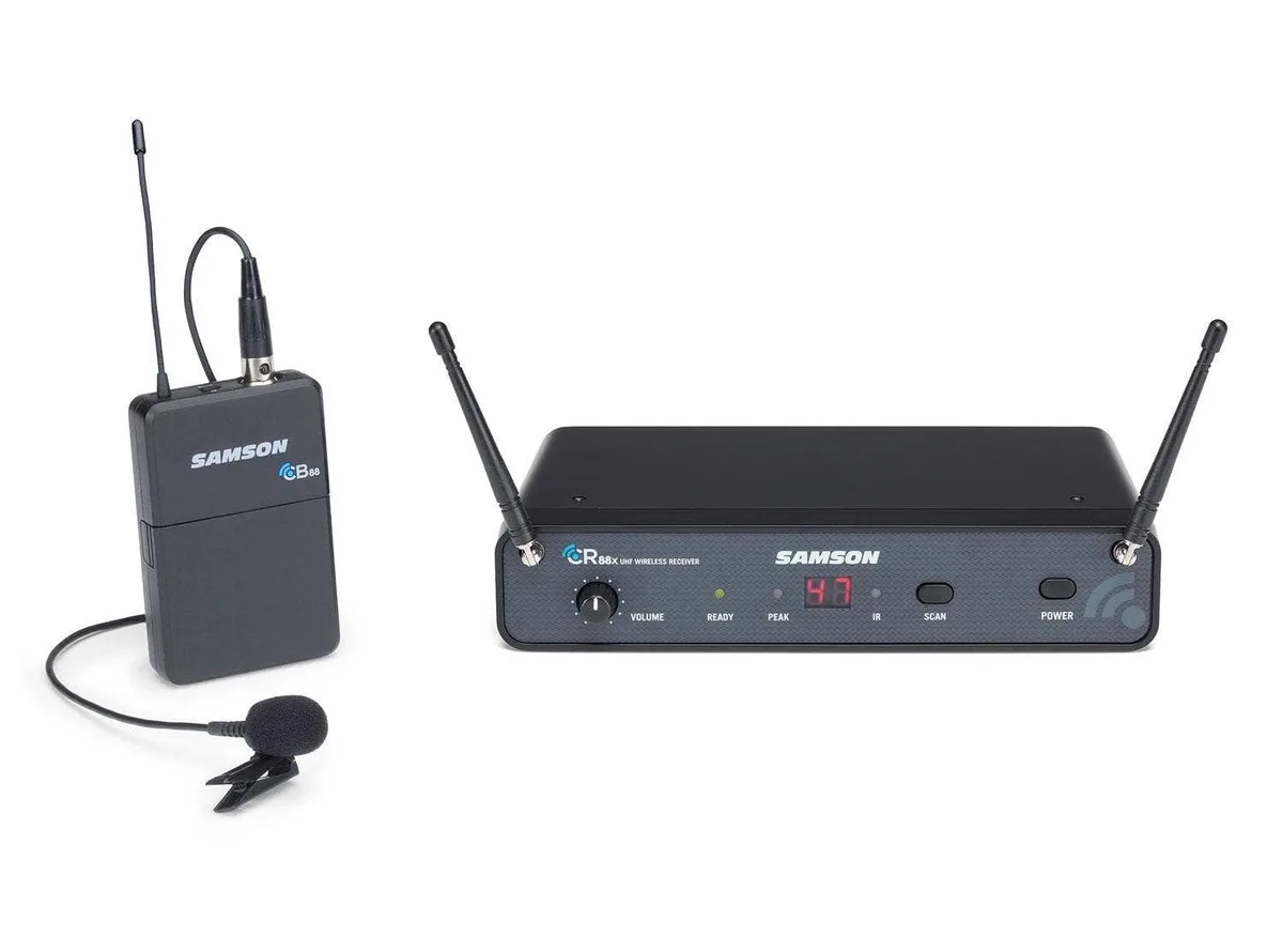 LORDWORLD LORDWORLD Concert 88x Wireless Lavalier System D Band 542-566 MHz 100 Channels 300' Range 8-Hr Battery Life — product photo