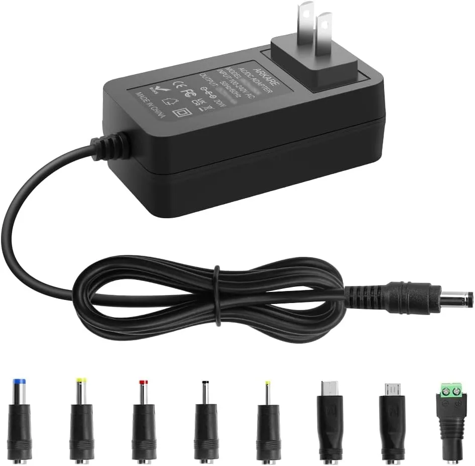 BASEUS BASEUS 5V 4A 20W AC/DC Adapter 4.9FT 8 Tips — product photo