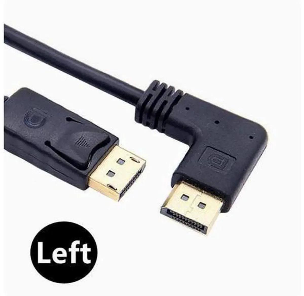 SMUGDESK SMUGDESK 90-Degree Left Angle DisplayPort Cable — product photo