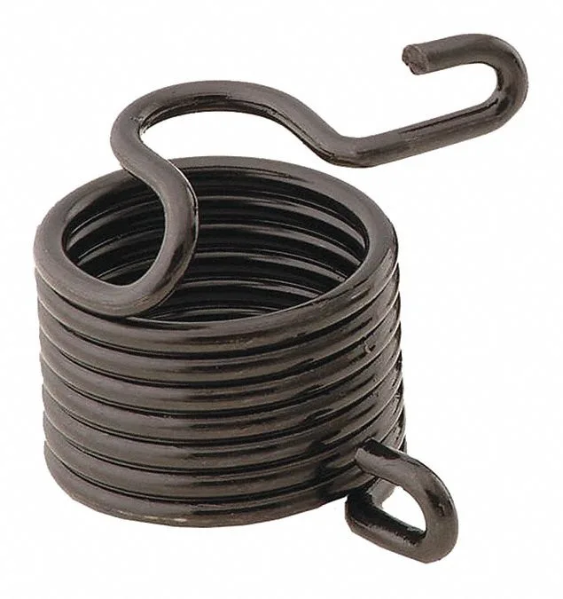 Small cylindrical metal spring retainer with smooth silver finish