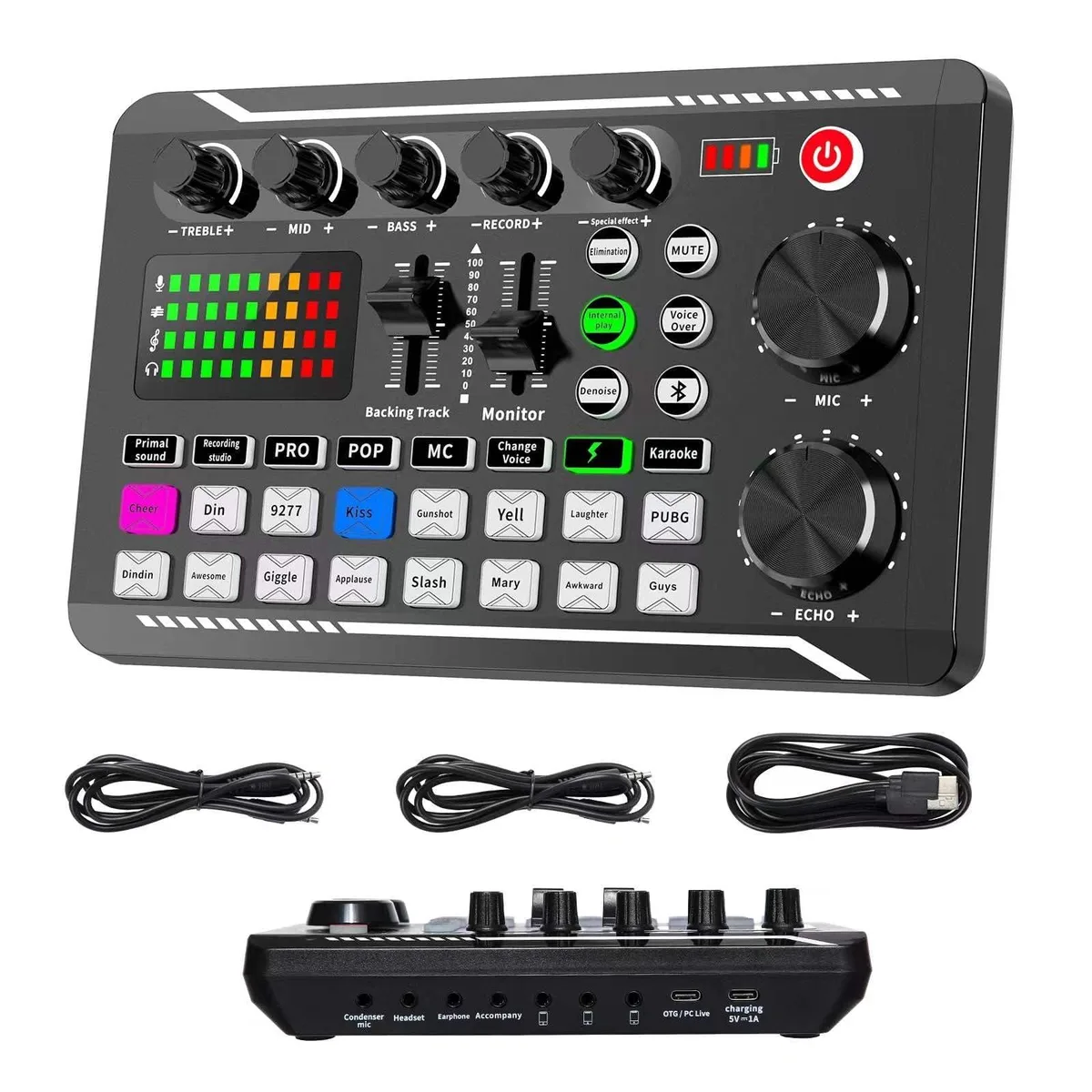  SINWE F998 Audio Mixer 16 effects 4 voice modes 120kHz 24-bit — product photo
