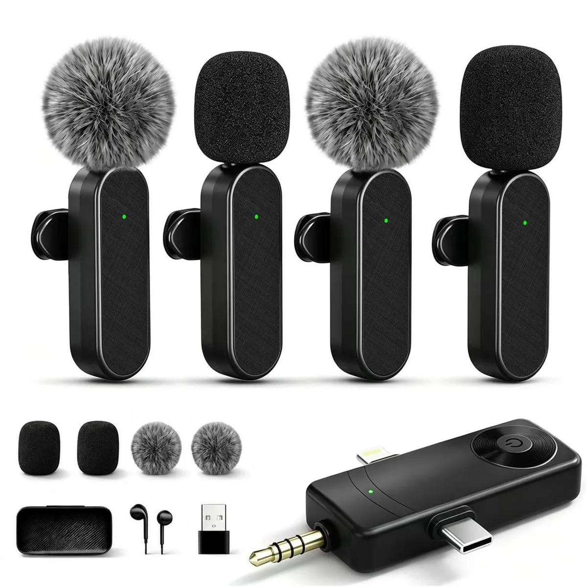  Gicorino H20-4mic 4-Microphone Wireless Lavalier Kit — product photo