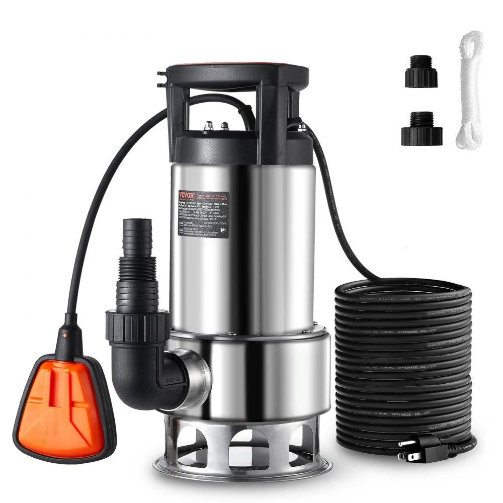 VEVOR VEVOR 1HP Submersible Sludge Pump 4020GPH 30FT Lift 26FT Cord — product photo