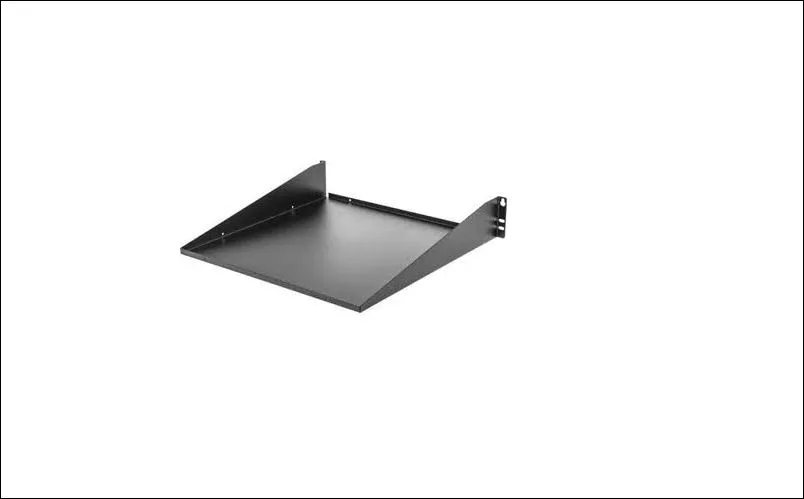 Metal 19 inch rack shelf center mount RS600