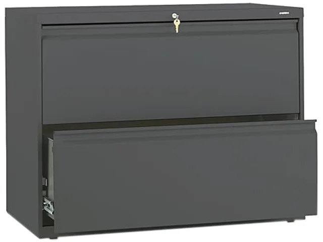 HON HON 882LS 800 Series Two-Drawer Lateral File Charcoal office furniture — product photo