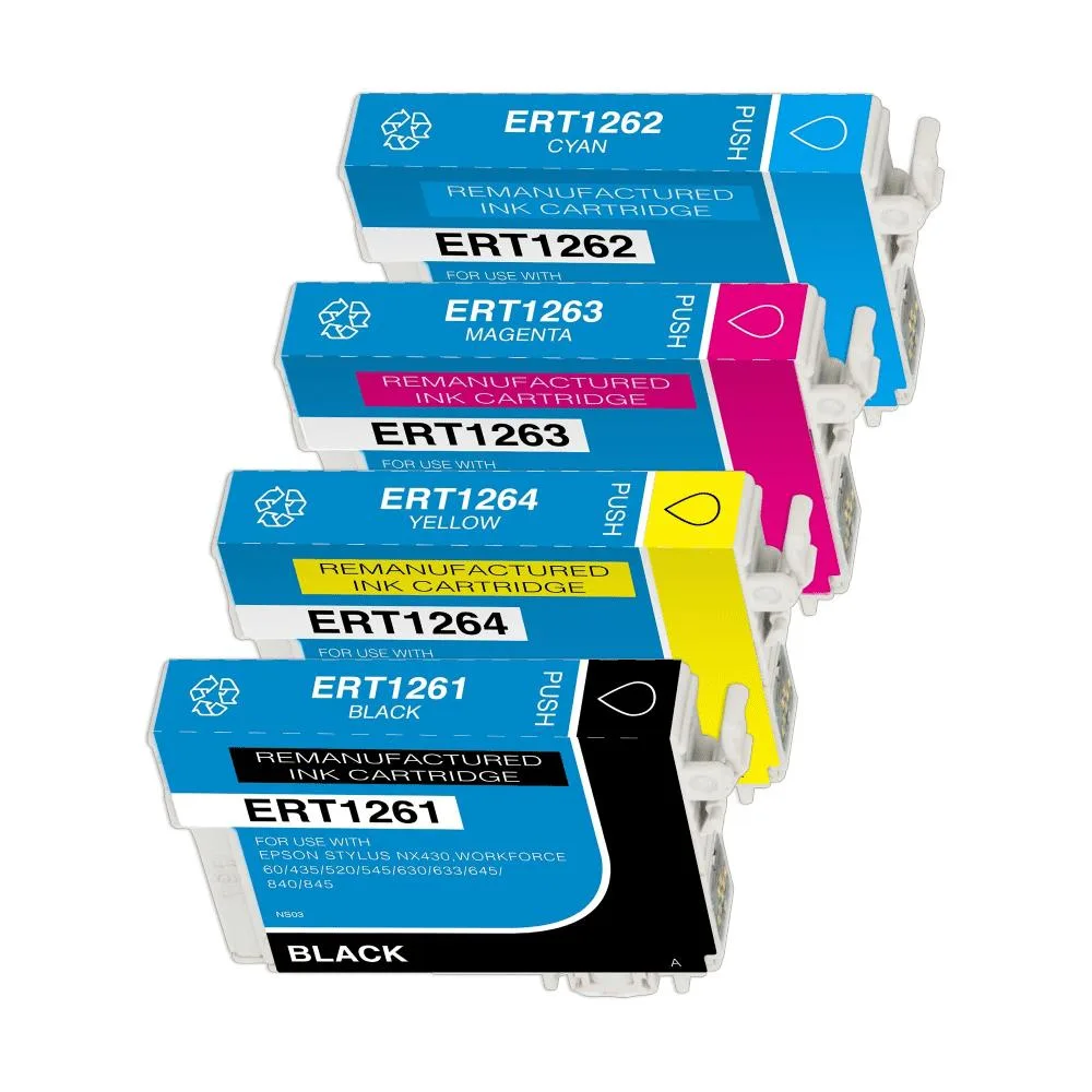 Ninestar Technology Ninestar Technology 126 4 Pack High-Yield Ink Cartridges Black Cyan Magenta Yellow — product photo
