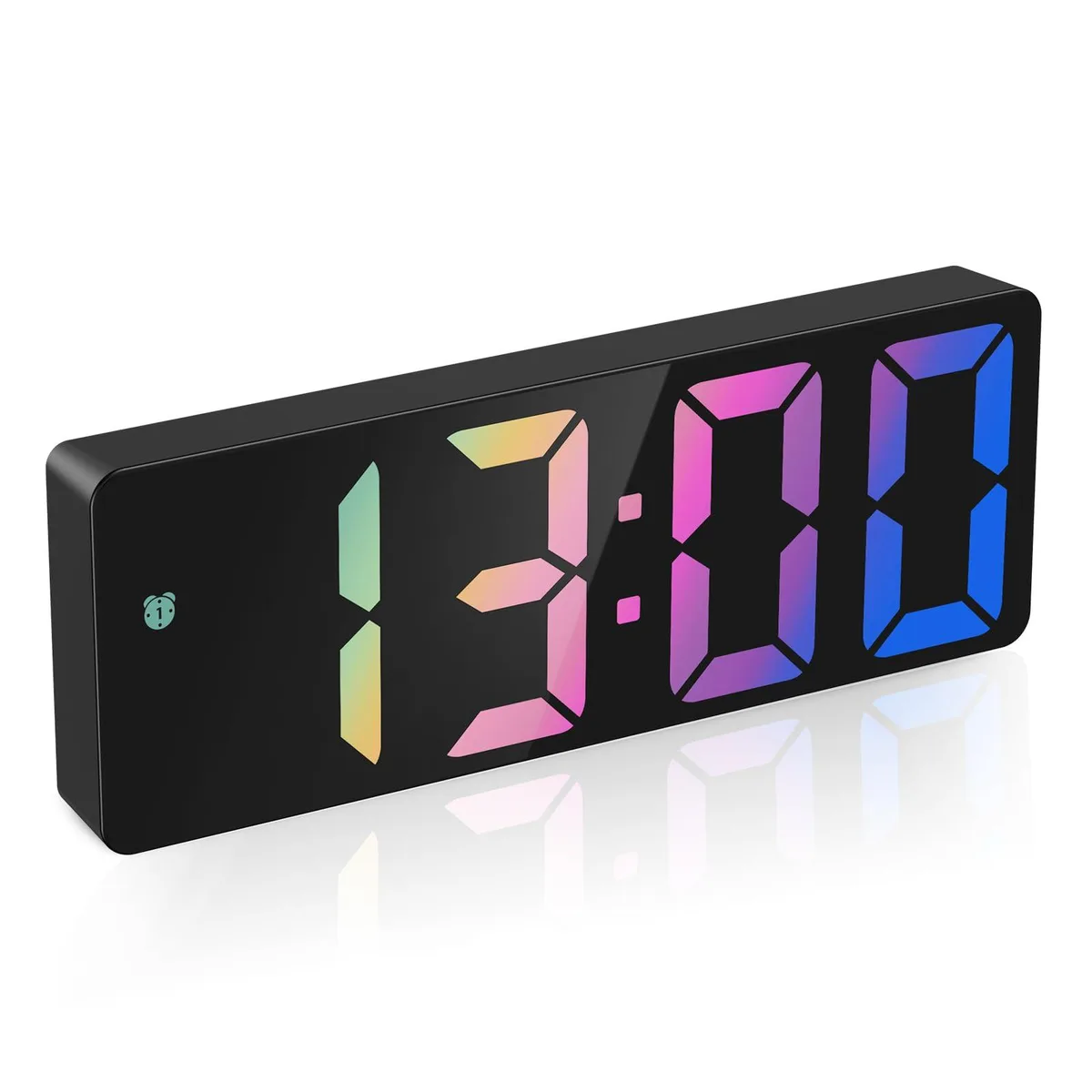 AMIR Digital Alarm Clock 6.5" LED Colorful — product photo