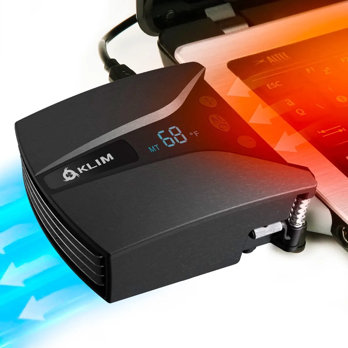  KLIM K122-2 laptop cooler 4000 RPM — product photo