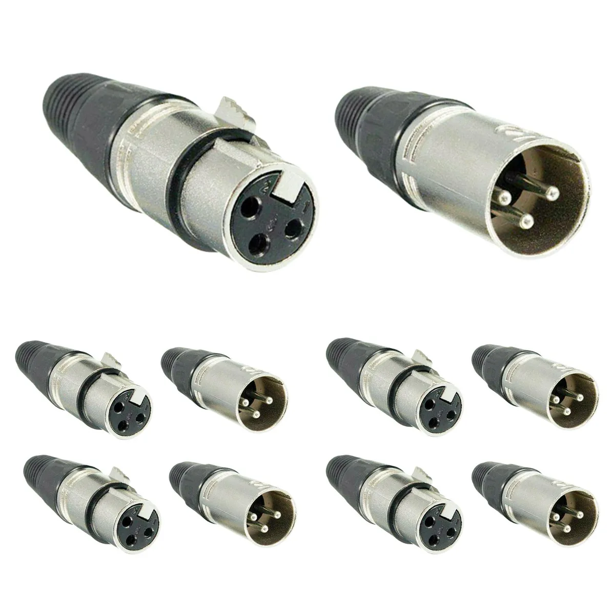5 Core 5 Core XLR 5 Pair Male Female Connector with Locking Ends — product photo
