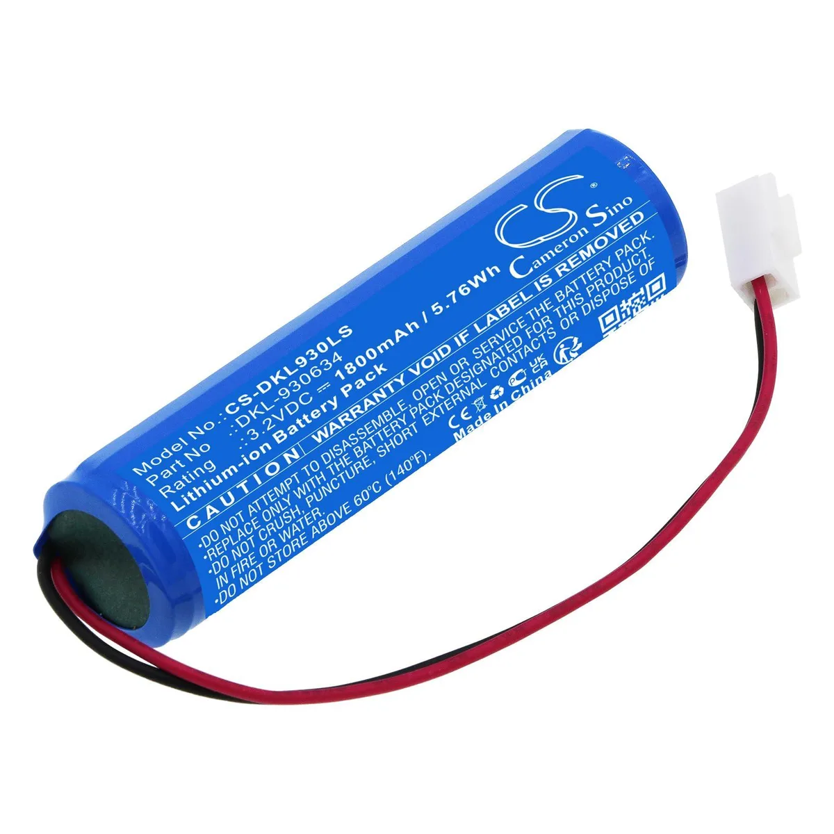  Cameron Sino Ceiling luminaire ALMAAZ Emerg DKL-930634 1800mAh 5.76Wh 3.2V 68.40x18.60x18.60mm — product photo