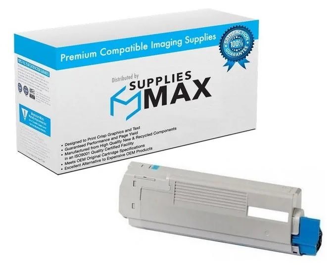 SuppliesMax SuppliesMax Cyan Toner Cartridge 10000 Pages 44059215 — product photo