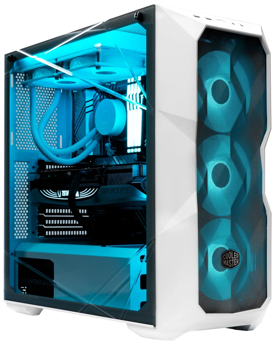 ArsenalPC ArsenalPC TD500 Mesh Core Ultra 9 285K RTX 5060 128GB DDR5 2TB NVMe 2TB HDD 750W gaming PC — product photo