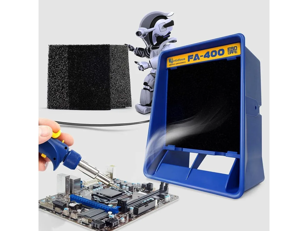 KEHIPI KEHIPI Fume Extractor Anti-ESD Solder Smoke Absorber Portable Filter — product photo