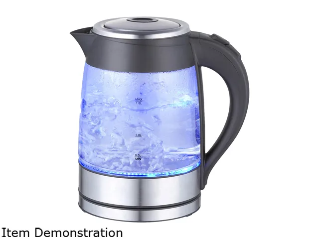 MegaChef MegaChef MGKTL-1752 1.8 L Glass Stainless Steel Electric Tea Kettle — product photo