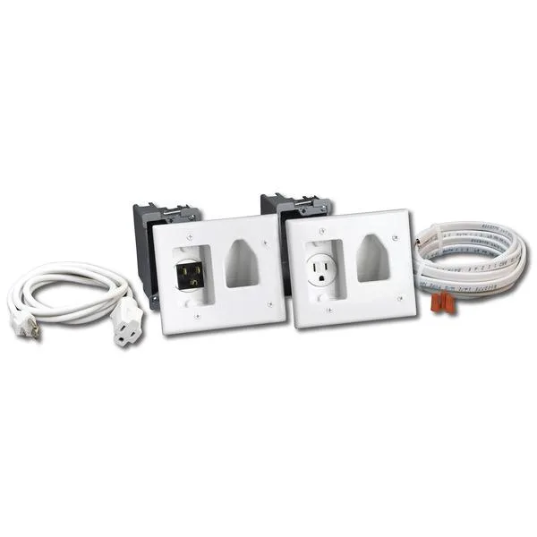 DataComm Electronics, Inc. DataComm Electronics, Inc. 753-180-0504 Recessed Pro-Power A/V Wall Plate Kit — product photo