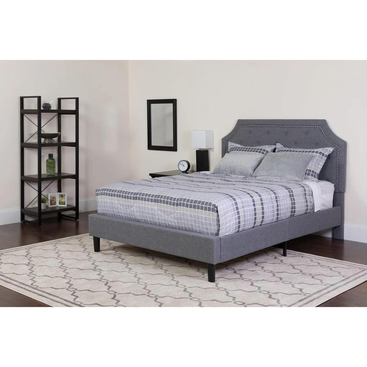 Flash Furniture Flash Furniture SL-BK4-T-LG-GG Twin Platform Bed Light Gray — product photo